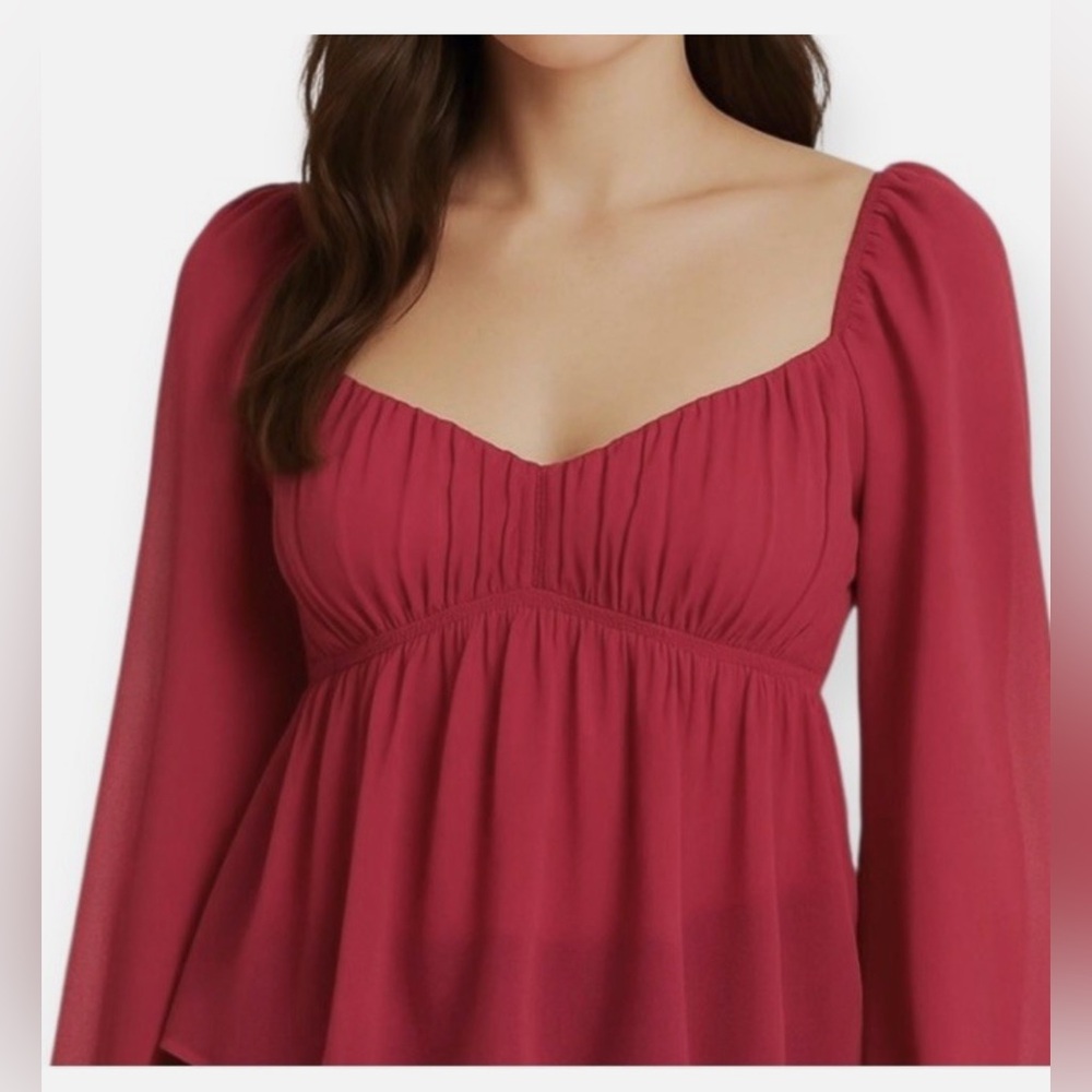 Abercrombie & Fitch Red Blouse